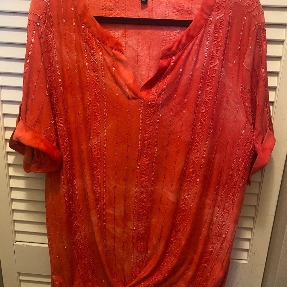 Sami & Jo Vibrant Orange Top